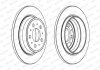 Комплект тормозных дисков (цена за штуку, комплект 2 шт.) задние левая/правая VOLVO S60 I, S70, S80 I, S80 II, V70 I, V70 II, XC70 I 2.0-3.0 12.95-04.10 FERODO DDF1079C (фото 2)