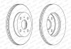 Комплект передних тормозных дисков левая/правая TOYOTA ECHO, PLATZ, YARIS, YARIS VERSO 1.0-1.5 04.99-11.05 FERODO DDF1084C (фото 2)