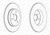 Комплект тормозных дисков (цена за штуку, комплект 2 шт.) передние левая/правая SMART CABRIO, CITY-COUPE, CROSSBLADE, FORTWO, ROADSTER 0.6-Electric 07.98- FERODO DDF1111 (фото 2)