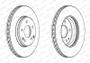 Комплект гальмівних дисків (2 шт.) передні лівий/правий MERCEDES C (CL203), C T-MODEL (S202), C T-MODEL (S203), C (W202), C (W203), CLC (CL203), CLK (A208), CLK (C208) 1.6-4.3 05.93-06.11 FERODO DDF1135C (фото 2)