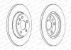 Комплект тормозных дисков (цена за штуку, комплект 2 шт.) задние левая/правая FORD GALAXY I; SEAT ALHAMBRA; Volkswagen SHARAN, TRANSPORTER IV 1.8-2.8 07.90-03.10 FERODO DDF1158C (фото 2)