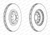 Фото автозапчастини гальмівний диск передній лівий/правий AUDI A4 B5, A4 B6, A4 B7, A4 B8, A6 C5, ALLROAD C5 1.8-4.2 04.95-12.15 FERODO DDF1166C-1 (фото 2)
