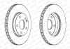 Комплект тормозных дисков (цена за штуку, комплект 2 шт.) передние левая/правая MERCEDES A (W169), B SPORTS TOURER (W245) 1.5-2.0D 09.04-06.12 FERODO DDF1220C (фото 2)