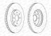 Комплект тормозных дисков (цена за штуку, комплект 2 шт.) передние левая/правая OPEL ASTRA H, ASTRA H CLASSIC, ASTRA H GTC, COMBO TOUR, COMBO/MINIVAN, MERIVA A 1.2-2.0 10.01- FERODO DDF1236C (фото 2)