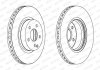 Комплект гальмівних дисків (2 шт.) передні лівий/правий MERCEDES CLS (C219), E T-MODEL (S211), E (VF211), E (W211); SAAB 9-3 2.0-5.5 10.99-12.10 FERODO DDF1263C (фото 2)