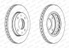 Комплект гальмівних дисків (2 шт.) передні лівий/правий HYUNDAI ELANTRA III, LANTRA II, MATRIX; KIA CERATO I; SAAB 9-3 1.5D-2.0D 11.95-08.10 FERODO DDF1270 (фото 2)
