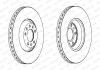 Фото автозапчасти тормозной диск передний левый/правый CITROEN C5 III, C6; PEUGEOT 407, 607; SAAB 9-5 1.6-3.0 10.99- FERODO DDF1274C-1 (фото 6)