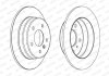 Комплект тормозных дисков (цена за штуку, комплект 2 шт.) задние левая/правая MERCEDES A (W168), VANEO (414) 1.6-2.1 07.97-07.05 FERODO DDF1362C (фото 2)