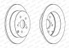 Комплект тормозных дисков (цена за штуку, комплект 2 шт.) задние левая/правая TOYOTA COROLLA 1.4-2.0D 10.01-03.08 FERODO DDF1419C (фото 2)