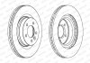 Тормозной диск передний левый/правый LAND ROVER DISCOVERY III, RANGE ROVER SPORT I 4.4 07.04-03.13 FERODO DDF1432C-1 (фото 1)