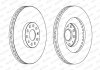 Гальмівний диск передній лівий/правий AUDI A3; SEAT LEON; SKODA SUPERB II; Volkswagen EOS, GOLF V, GOLF VI, PASSAT B6, SCIROCCO III 1.4-3.6 07.03-11.17 FERODO DDF1504C-1 (фото 1)