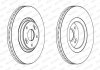 Тормозной диск передний левый/правый (с винтами) RENAULT CAPTUR I, LAGUNA II 1.6ALK-3.0 03.01- FERODO DDF1511C-1 (фото 1)
