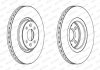 Комплект тормозных дисков (цена за штуку, комплект 2 шт.) передние левая/правая RENAULT GRAND SCENIC II, MEGANE II, SCENIC II 1.5D-2.0 06.03-08.09 FERODO DDF1513C (фото 1)