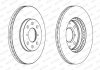 Комплект тормозных дисков (цена за штуку, комплект 2 шт.) передние левая/правая OPEL AGILA; SUZUKI SPLASH, SWIFT III 1.0-1.6 02.05- FERODO DDF1520C (фото 2)