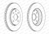 Комплект передних тормозных дисков левая/правая CITROEN C1, C1 II; PEUGEOT 107, 108; TOYOTA AYGO 1.0/1.2/1.4D 06.05- FERODO DDF1527C (фото 2)
