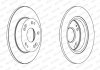 Комплект тормозных дисков (цена за штуку, комплект 2 шт.) задние левая/правая HONDA CIVIC IX, CIVIC VIII 1.3H-2.2D 09.05- FERODO DDF1558C (фото 2)
