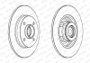 Тормозной диск с подшипником задний левая/правая (с кольцом АБС) CITROEN C3 II, C3 PICASSO, C4, C4 I, DS3; PEUGEOT 207, 208 I, 307 1.2-2.0D 08.00- FERODO DDF1561-1 (фото 1)