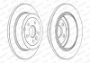 Комплект тормозных дисков (цена за штуку, комплект 2 шт.) задние левая/правая LAND ROVER FREELANDER 2 2.2D 10.06-10.14 FERODO DDF1578C (фото 2)
