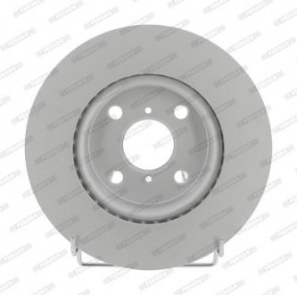 Комплект тормозных дисков (цена за штуку, комплект 2 шт.) передние левая/правая DAIHATSU CHARADE VIII; TOYOTA YARIS, YARIS / VIOS 1.0-1.4D 08.05- FERODO DDF1587C