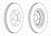Комплект тормозных дисков (цена за штуку, комплект 2 шт.) передние левая/правая NISSAN JUKE, QASHQAI I, TIIDA, X-TRAIL, X-TRAIL II; RENAULT KOLEOS I 1.5D-2.5 11.06- FERODO DDF1589C (фото 2)