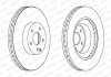 Тормозной диск передний левый/правый MERCEDES CLS (C219), E T-MODEL (S211), E T-MODEL (S212), E (VF211), E (W211), GLK (X204) 2.0-5.5 03.02-12.15 FERODO DDF1595C-1 (фото 1)