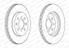 Комплект тормозных дисков (цена за штуку, комплект 2 шт.) передние левая/правая HONDA CITY V, JAZZ II 1.2/1.3/1.4 03.02- FERODO DDF1610C (фото 2)