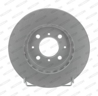 Комплект тормозных дисков (цена за штуку, комплект 2 шт.) передние левая/правая HONDA CITY V, JAZZ II 1.2/1.3/1.4 03.02- FERODO DDF1610C (фото 1)