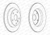 Комплект тормозных дисков (цена за штуку, комплект 2 шт.) задние левая/правая FORD FOCUS II, GALAXY II, GALAXY III, KUGA I, MONDEO IV, S-MAX; LAND ROVER RANGE ROVER EVOQUE 1.6-2.5 05.06- FERODO DDF1616 (фото 2)