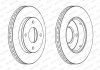 Комплект тормозных дисков (цена за штуку, комплект 2 шт.) передние левая/правая MITSUBISHI COLT CZC VI, COLT VI; SMART FORFOUR 1.1-1.5D 01.04-06.12 FERODO DDF1621C (фото 2)