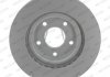 Комплект тормозных дисков (цена за штуку, комплект 2 шт.) передние левая/правая CHRYSLER SEBRING; DODGE AVENGER, CALIBER; JEEP COMPASS, PATRIOT; MITSUBISHI ASX, OUTLANDER II 1.6-2.7 06.06- FERODO DDF1624C (фото 1)
