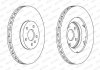 Тормозной диск передний левый/правый AUDI A4 B8, A5, Q5 2.0-4.2 06.07-05.17 FERODO DDF1665C-1 (фото 1)