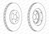 Гальмівний диск передній лівий/правий AUDI A4 B8, A5, Q5 2.0-4.2 06.07-05.17 FERODO DDF1665C-1 (фото 1)
