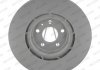 Тормозной диск передний левый/правый AUDI A4 B8, A5, Q5 2.0-4.2 06.07-05.17 FERODO DDF1665C-1 (фото 2)