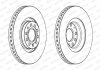 Тормозной диск передний левый/правый AUDI A4 B5, A4 B6, A4 B7, A6 C5, ALLROAD C5; SEAT EXEO, EXEO ST 1.8-4.2 04.95-05.13 FERODO DDF1705C-1 (фото 1)