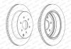 Комплект тормозных дисков (цена за штуку, комплект 2 шт.) задние левая/правая NISSAN NP300 NAVARA, PATHFINDER III 2.5D/3.0D/4.0 10.04- FERODO DDF1785C (фото 2)