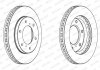 Комплект тормозных дисков (цена за штуку, комплект 2 шт.) передние левая/правая FIAT FULLBACK; MITSUBISHI L200 / TRITON, PAJERO SPORT II 2.4D-3.5 11.05- FERODO DDF1818C (фото 2)