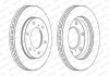 Комплект тормозных дисков (цена за штуку, комплект 2 шт.) передние левая/правая FIAT FULLBACK; MITSUBISHI L200 / TRITON, PAJERO SPORT II 2.4D-3.5 11.05- FERODO DDF1818C (фото 3)