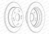 Фото автозапчасти комплект тормозных дисков (цена за штуку, комплект 2 шт.) задние левая/правая HONDA CIVIC VII, INTEGRA 1.4-2.0 02.01- FERODO DDF1861C (фото 4)