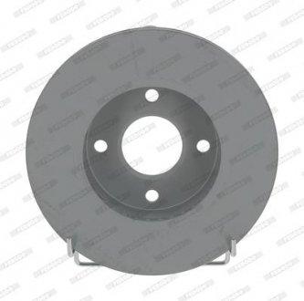 Комплект тормозных дисков (цена за штуку, комплект 2 шт.) передние левая/правая NISSAN MICRA II 1.0/1.4/1.5D 02.98-02.03 FERODO DDF1884 (фото 1)