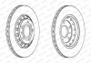 Комплект тормозных дисков (цена за штуку, комплект 2 шт.) задние левая/правая AUDI A8 D3; Volkswagen PHAETON 3.0-6.0 04.02-03.16 FERODO DDF1934C (фото 2)