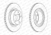Комплект тормозных дисков (2 шт) задний левый/правый (без болтов) BMW X3 (F25), X4 (F26) 1.6-3.0D 09.10-03.18 FERODO DDF2038C (фото 2)