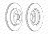 Комплект гальмівних дисків (2 шт.) передні лівий/правий BMW 5 (F10), 5 (F11) 1.6-3.0 06.09-02.17 FERODO DDF2039C (фото 2)
