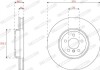 Фото автозапчасти тормозной диск передний левый BMW 5 (F10), 5 (F11), 5 GRAN TURISMO (F07), 6 (F12), 6 (F13), 6 GRAN COUPE (F06), 7 (F01, F02, F03, F04) 3.0-4.4H 09.08-10.18 FERODO DDF2042LC-1 (фото 3)