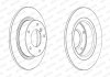 Комплект тормозных дисков (цена за штуку, комплект 2 шт.) задние левая/правая MINI COUNTRYMAN (R60), PACEMAN (R61) 1.6/1.6D/2.0D 08.10-10.16 FERODO DDF2123C (фото 2)