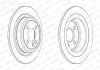 Комплект тормозных дисков (цена за штуку, комплект 2 шт.) задние левая/правая MINI (R56), (R57), (R58), (R59), CLUBMAN (R55), CLUBVAN (R55) 1.4LPG-2.0D 11.06-06.15 FERODO DDF2124C (фото 2)