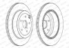 Комплект задніх гальмівних дисків лівий/правий SUBARU IMPREZA, WRX 2.5 01.08- FERODO DDF2140C (фото 3)