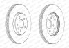 Фото автозапчастини гальмівний диск передній лівий/правий OPEL ASTRA J, ASTRA J GTC, CASCADA, INSIGNIA A, ZAFIRA C 1.3D-2.8 07.08- FERODO DDF2191C-1 (фото 2)