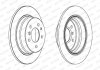 Комплект тормозных дисков (цена за штуку, комплект 2 шт.) задние левая/правая BMW 5 (E34) 1.8-3.6 06.87-07.96 FERODO DDF221 (фото 2)