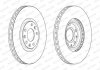 Комплект тормозных дисков (цена за штуку, комплект 2 шт.) передние левая/правая PEUGEOT RCZ 1.6/2.0D 03.10-12.15 FERODO DDF2237C (фото 2)