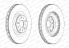Комплект тормозных дисков (цена за штуку, комплект 2 шт.) передние левая/правая FIAT 500L, DOBLO, DOBLO CARGO, DOBLO/MINIVAN; OPEL COMBO TOUR, COMBO/MINIVAN 1.3D-2.0D 10.05- FERODO DDF2289C (фото 2)